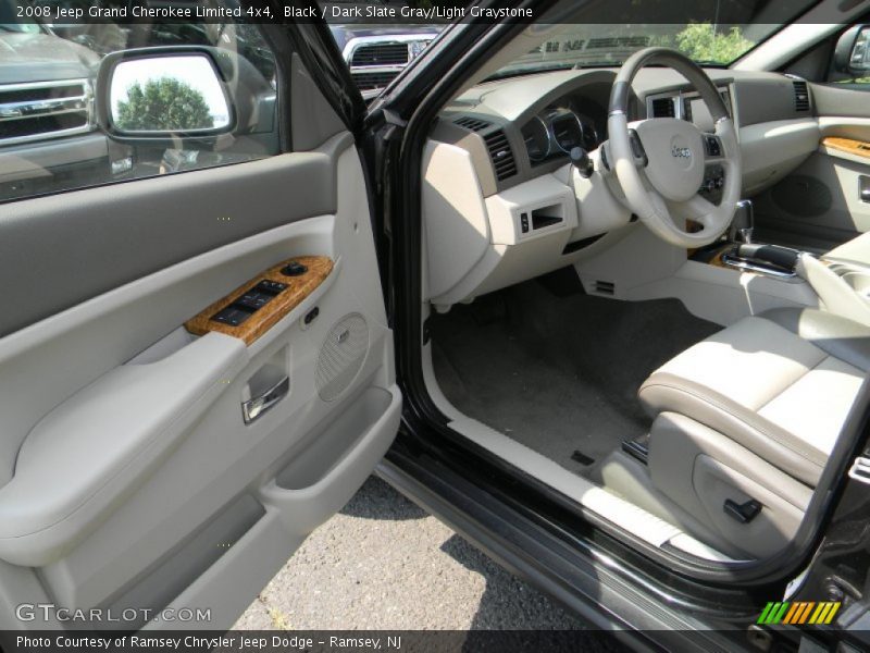 Black / Dark Slate Gray/Light Graystone 2008 Jeep Grand Cherokee Limited 4x4