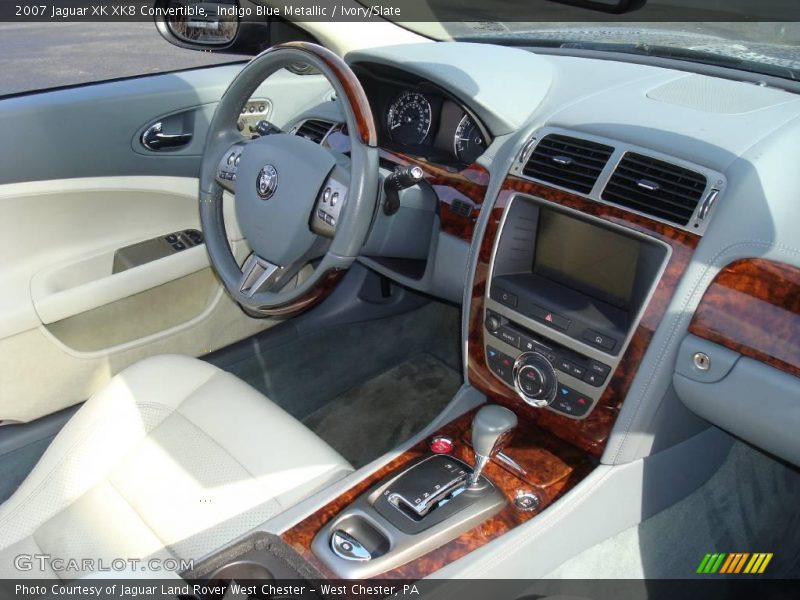 Indigo Blue Metallic / Ivory/Slate 2007 Jaguar XK XK8 Convertible