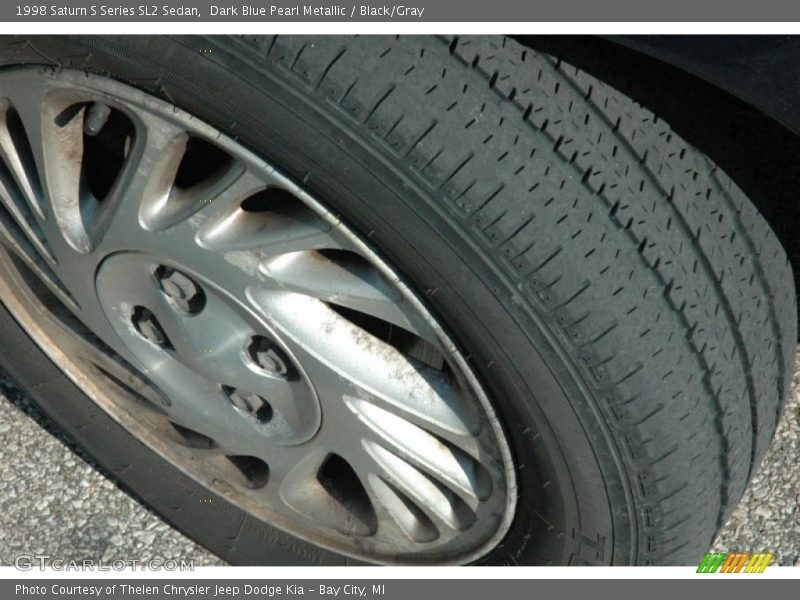Dark Blue Pearl Metallic / Black/Gray 1998 Saturn S Series SL2 Sedan