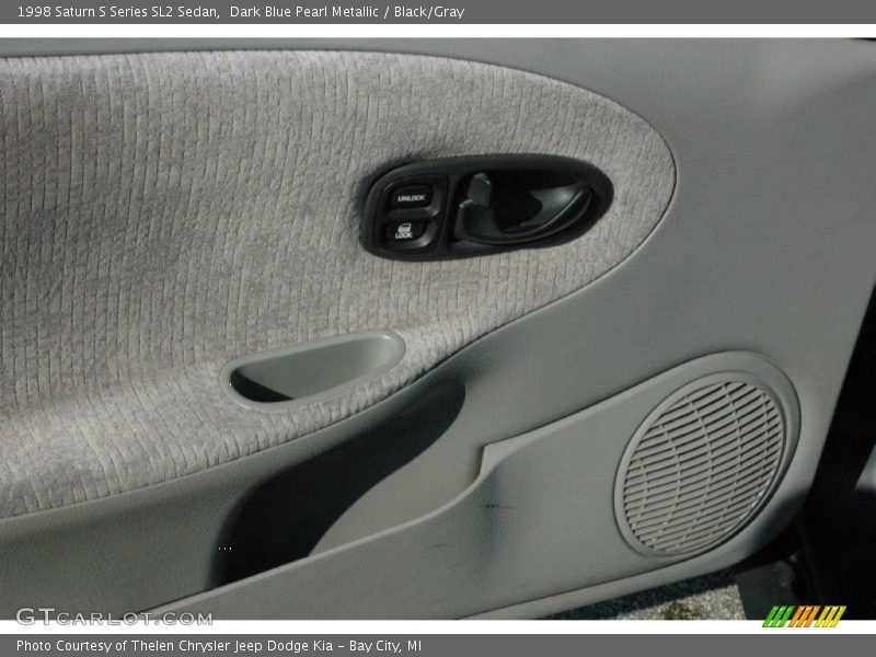 Dark Blue Pearl Metallic / Black/Gray 1998 Saturn S Series SL2 Sedan