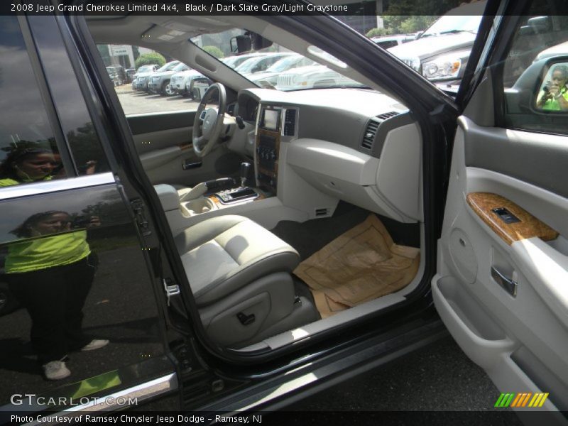 Black / Dark Slate Gray/Light Graystone 2008 Jeep Grand Cherokee Limited 4x4