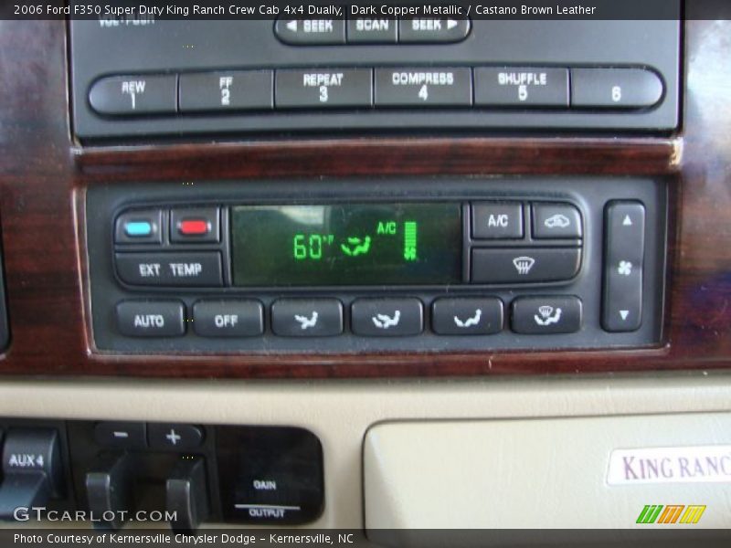 Dark Copper Metallic / Castano Brown Leather 2006 Ford F350 Super Duty King Ranch Crew Cab 4x4 Dually