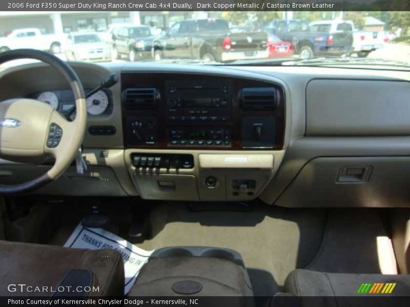 Dark Copper Metallic / Castano Brown Leather 2006 Ford F350 Super Duty King Ranch Crew Cab 4x4 Dually