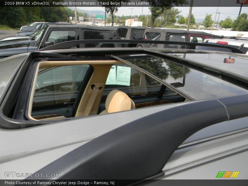 Platinum Bronze Metallic / Sand Beige Nevada Leather 2009 BMW X5 xDrive30i