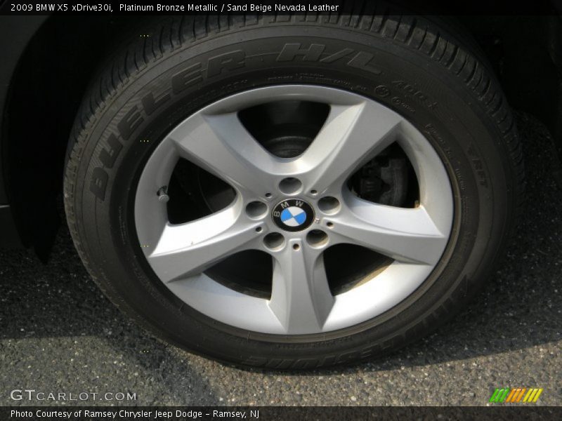 Platinum Bronze Metallic / Sand Beige Nevada Leather 2009 BMW X5 xDrive30i