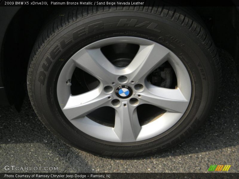 Platinum Bronze Metallic / Sand Beige Nevada Leather 2009 BMW X5 xDrive30i