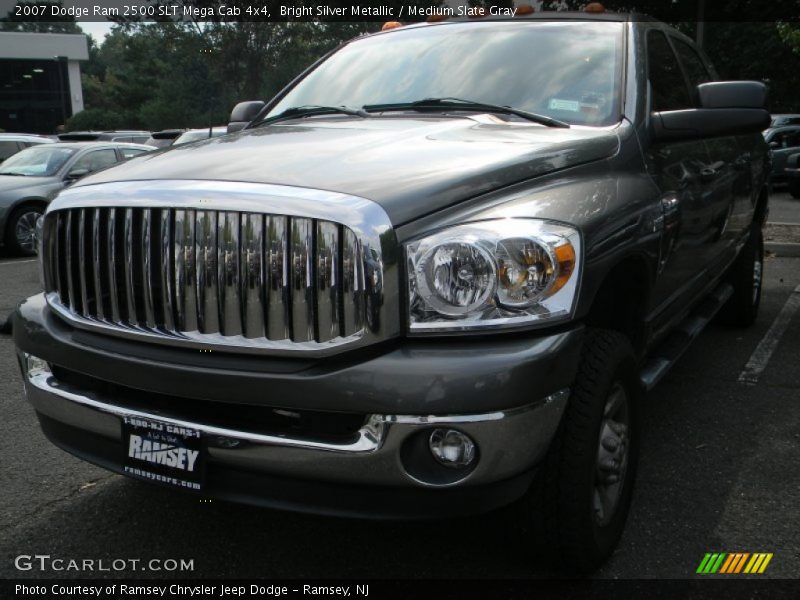 Bright Silver Metallic / Medium Slate Gray 2007 Dodge Ram 2500 SLT Mega Cab 4x4
