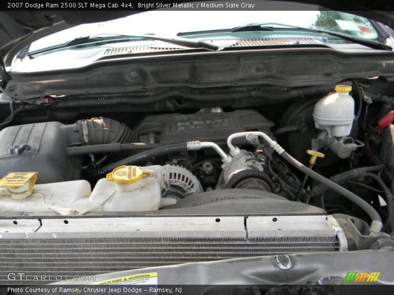 Bright Silver Metallic / Medium Slate Gray 2007 Dodge Ram 2500 SLT Mega Cab 4x4