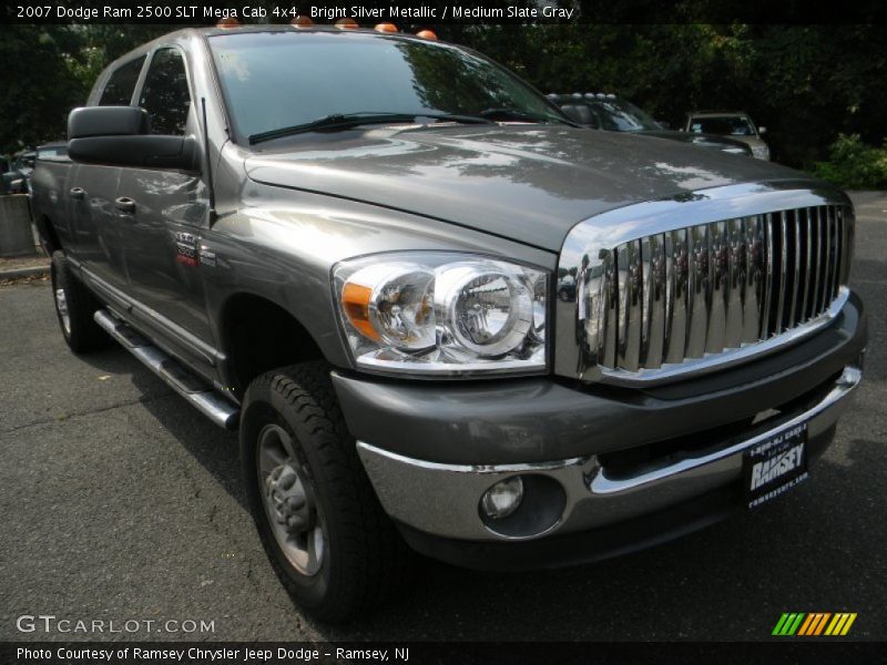 Bright Silver Metallic / Medium Slate Gray 2007 Dodge Ram 2500 SLT Mega Cab 4x4