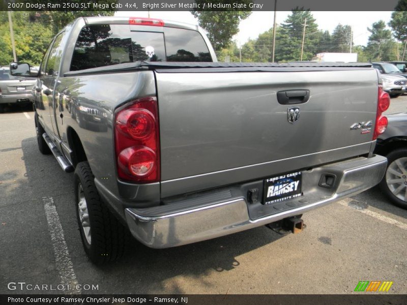 Bright Silver Metallic / Medium Slate Gray 2007 Dodge Ram 2500 SLT Mega Cab 4x4