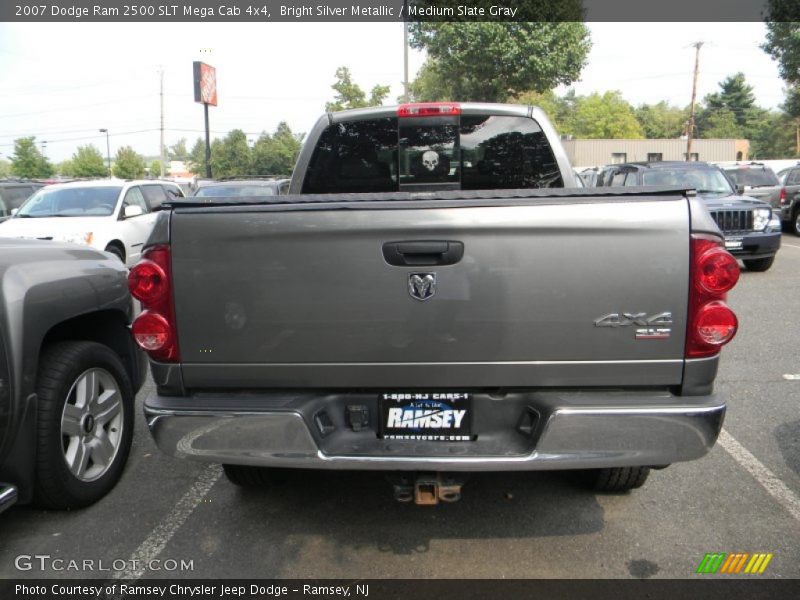 Bright Silver Metallic / Medium Slate Gray 2007 Dodge Ram 2500 SLT Mega Cab 4x4
