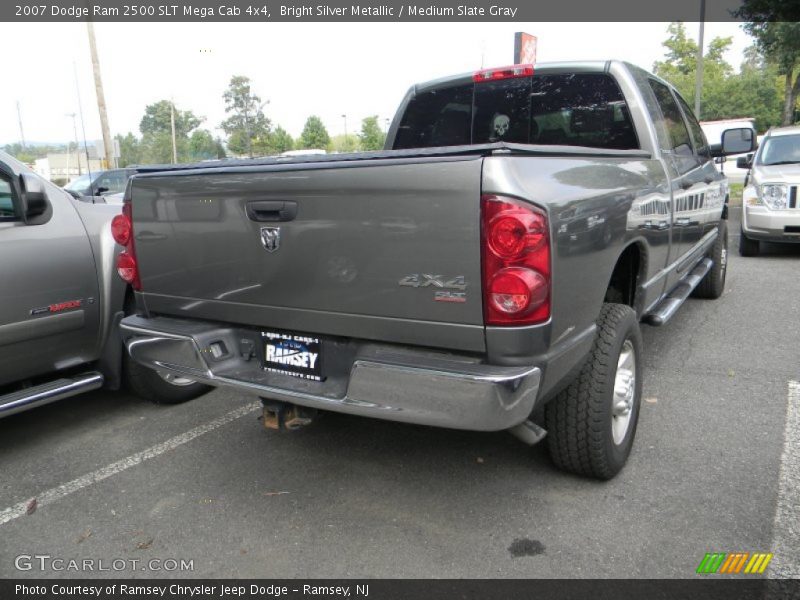 Bright Silver Metallic / Medium Slate Gray 2007 Dodge Ram 2500 SLT Mega Cab 4x4