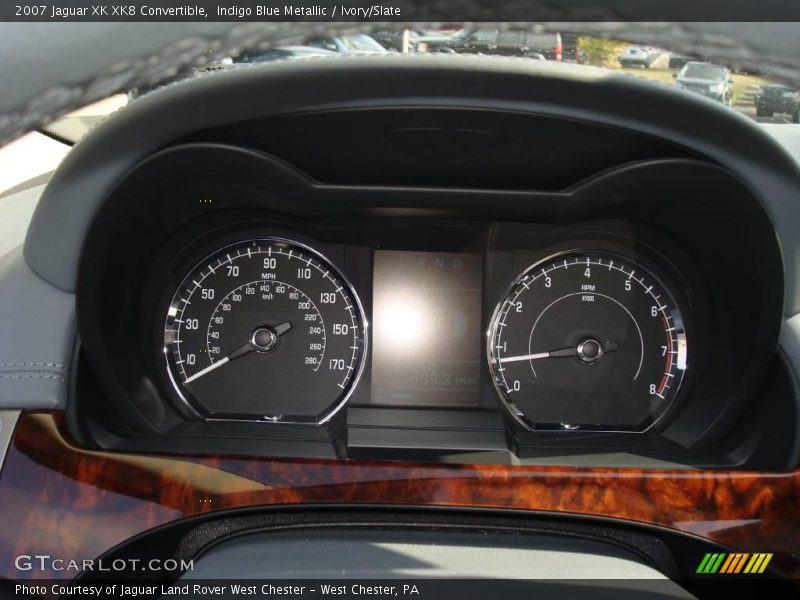 Indigo Blue Metallic / Ivory/Slate 2007 Jaguar XK XK8 Convertible