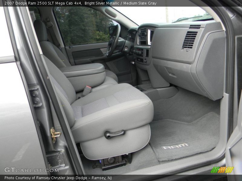 Bright Silver Metallic / Medium Slate Gray 2007 Dodge Ram 2500 SLT Mega Cab 4x4