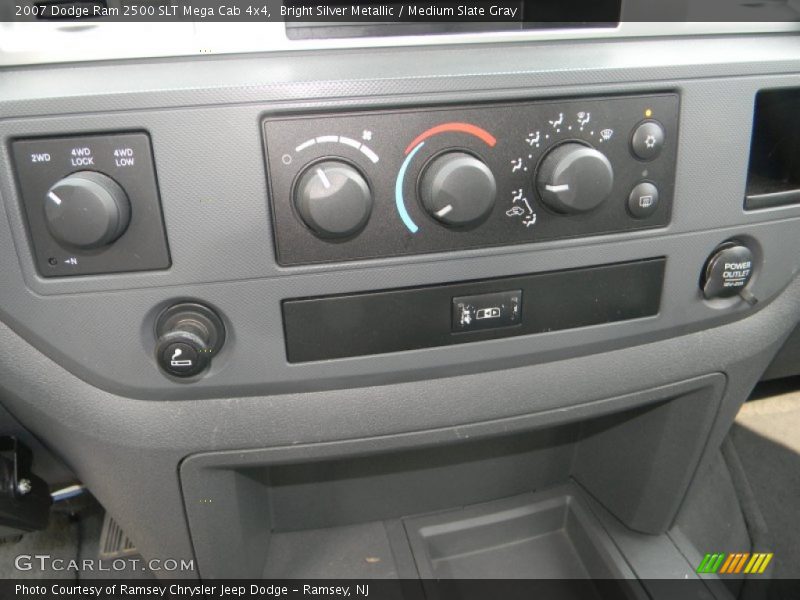 Bright Silver Metallic / Medium Slate Gray 2007 Dodge Ram 2500 SLT Mega Cab 4x4