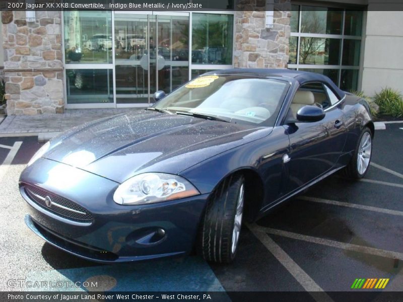 Indigo Blue Metallic / Ivory/Slate 2007 Jaguar XK XK8 Convertible