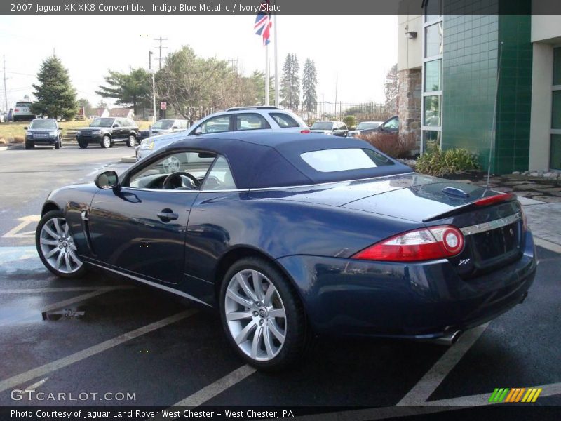 Indigo Blue Metallic / Ivory/Slate 2007 Jaguar XK XK8 Convertible