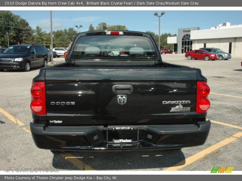 Brilliant Black Crystal Pearl / Dark Slate Gray/Medium Slate Gray 2010 Dodge Dakota Big Horn Crew Cab 4x4