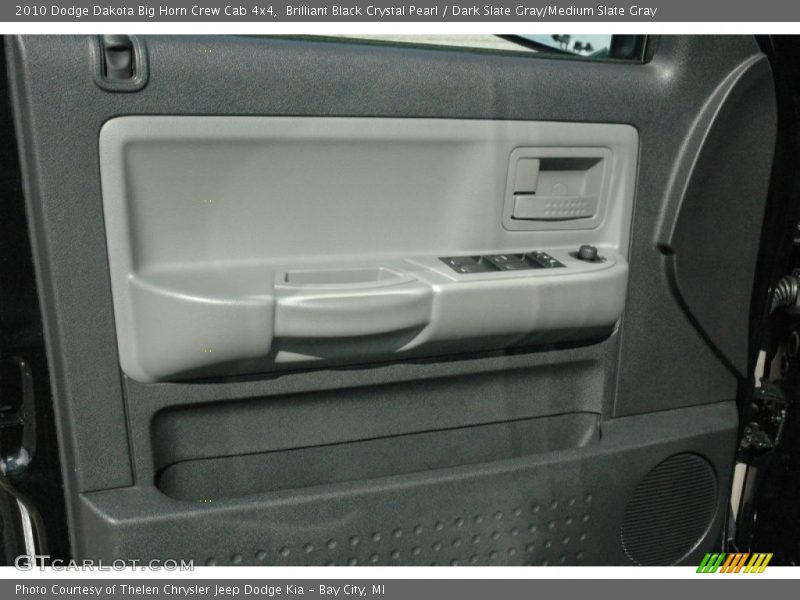 Brilliant Black Crystal Pearl / Dark Slate Gray/Medium Slate Gray 2010 Dodge Dakota Big Horn Crew Cab 4x4