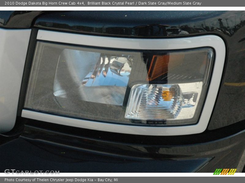 Brilliant Black Crystal Pearl / Dark Slate Gray/Medium Slate Gray 2010 Dodge Dakota Big Horn Crew Cab 4x4