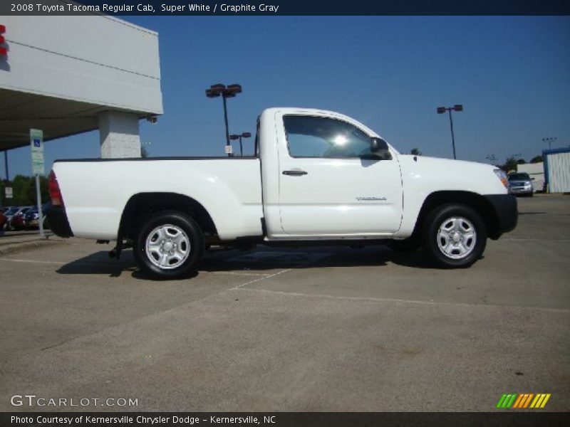 Super White / Graphite Gray 2008 Toyota Tacoma Regular Cab