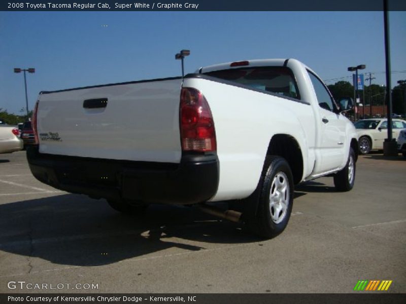 Super White / Graphite Gray 2008 Toyota Tacoma Regular Cab