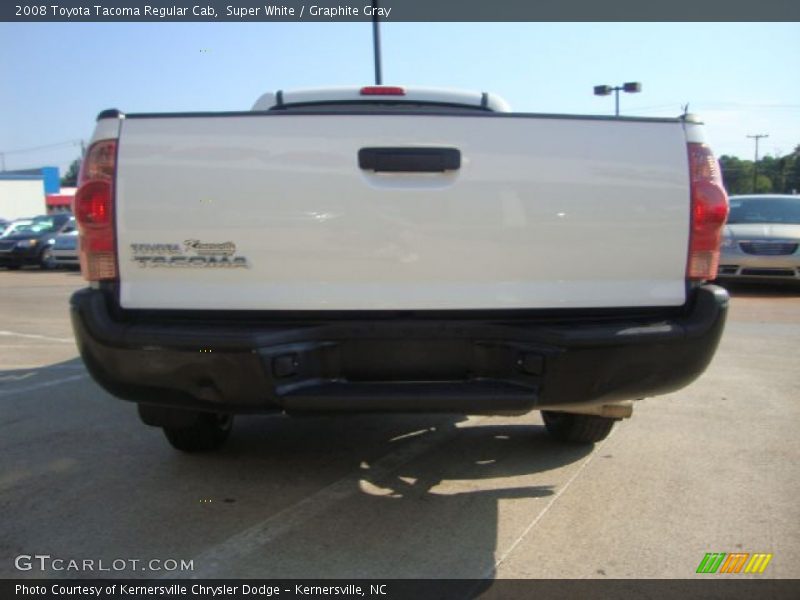 Super White / Graphite Gray 2008 Toyota Tacoma Regular Cab