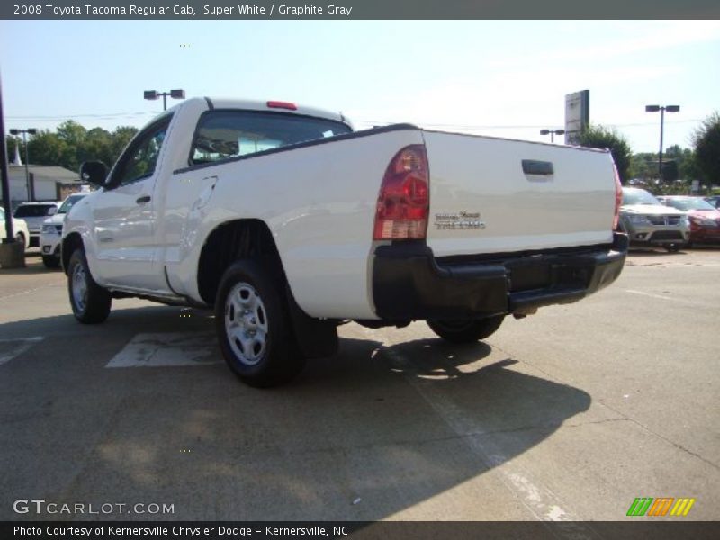 Super White / Graphite Gray 2008 Toyota Tacoma Regular Cab