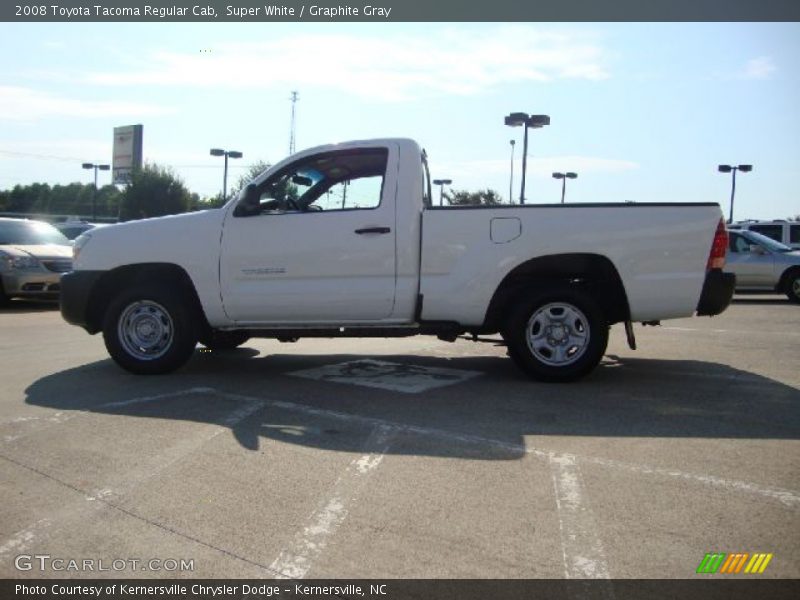 Super White / Graphite Gray 2008 Toyota Tacoma Regular Cab