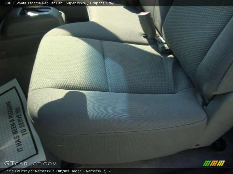 Super White / Graphite Gray 2008 Toyota Tacoma Regular Cab