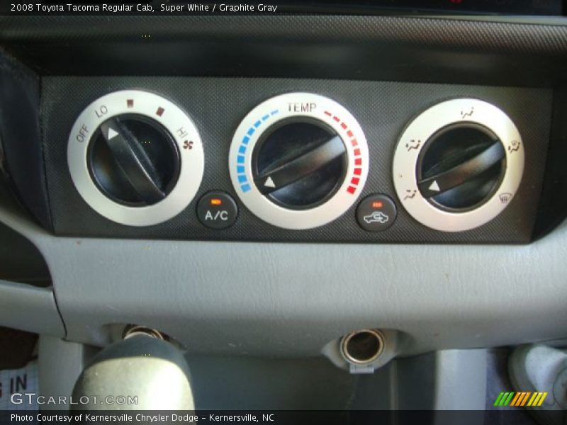 Super White / Graphite Gray 2008 Toyota Tacoma Regular Cab