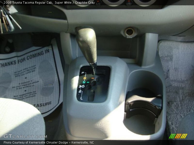 Super White / Graphite Gray 2008 Toyota Tacoma Regular Cab