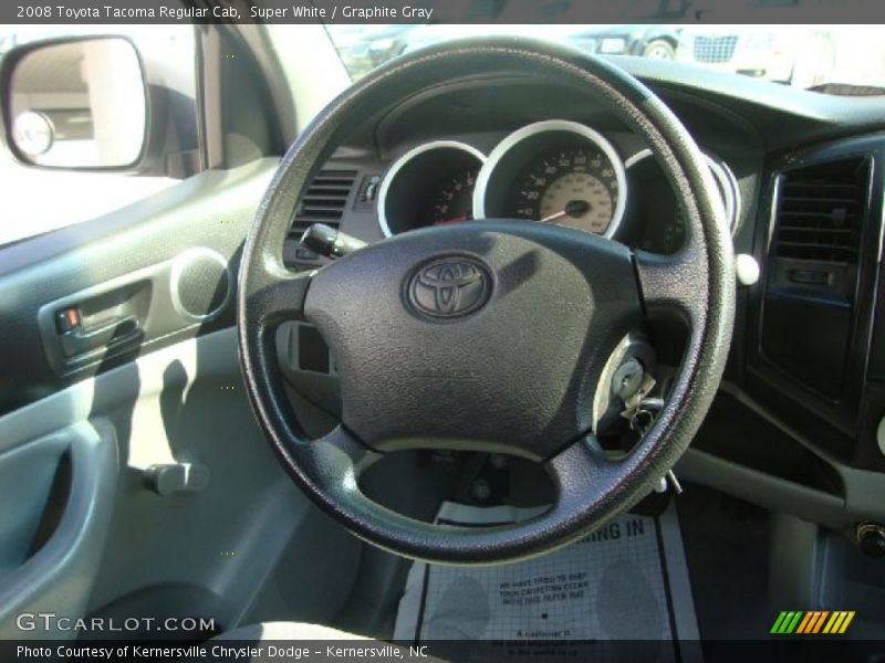Super White / Graphite Gray 2008 Toyota Tacoma Regular Cab