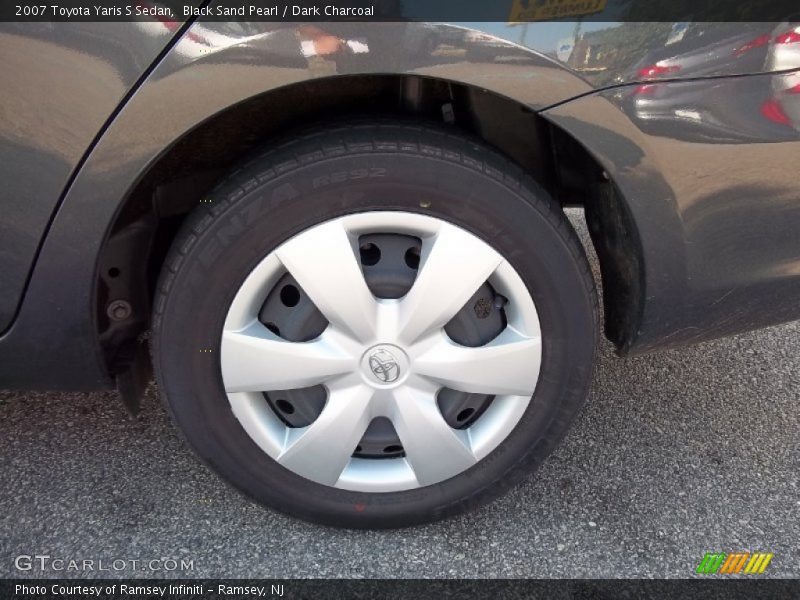 Black Sand Pearl / Dark Charcoal 2007 Toyota Yaris S Sedan