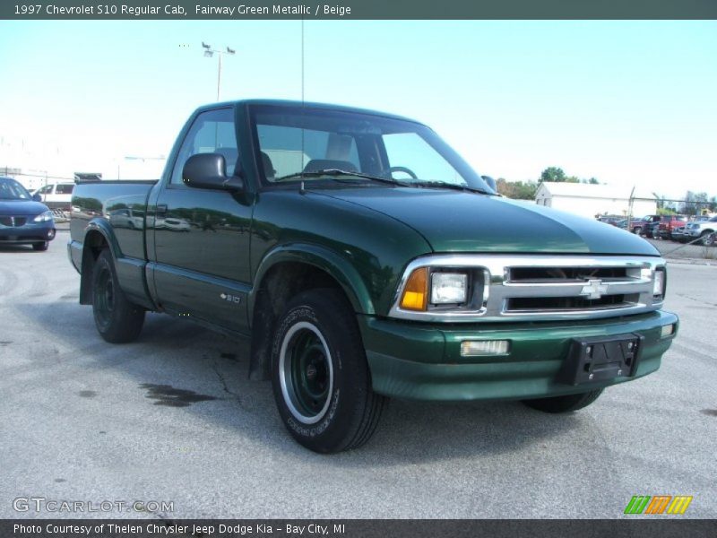 Fairway Green Metallic / Beige 1997 Chevrolet S10 Regular Cab