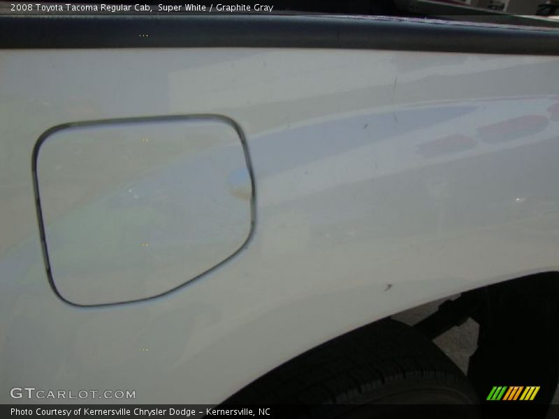 Super White / Graphite Gray 2008 Toyota Tacoma Regular Cab
