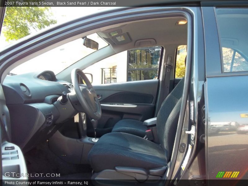 Black Sand Pearl / Dark Charcoal 2007 Toyota Yaris S Sedan