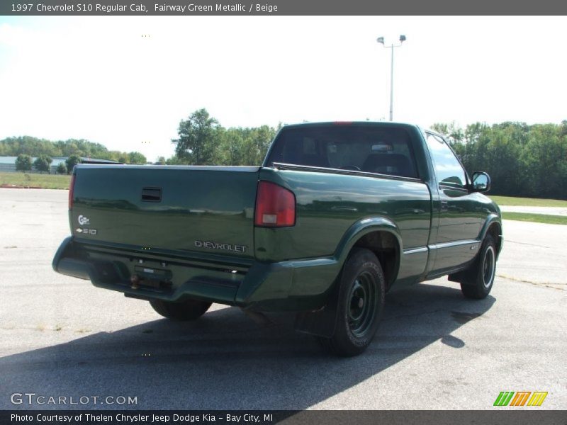 Fairway Green Metallic / Beige 1997 Chevrolet S10 Regular Cab