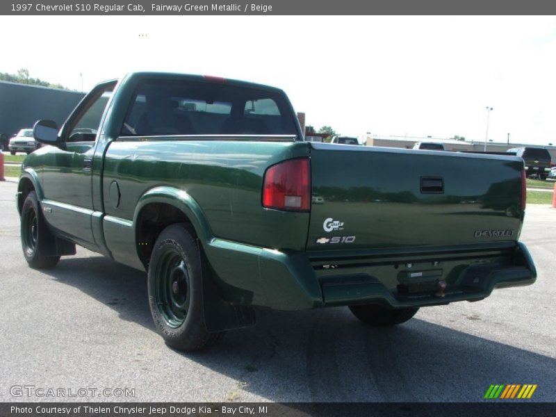 Fairway Green Metallic / Beige 1997 Chevrolet S10 Regular Cab