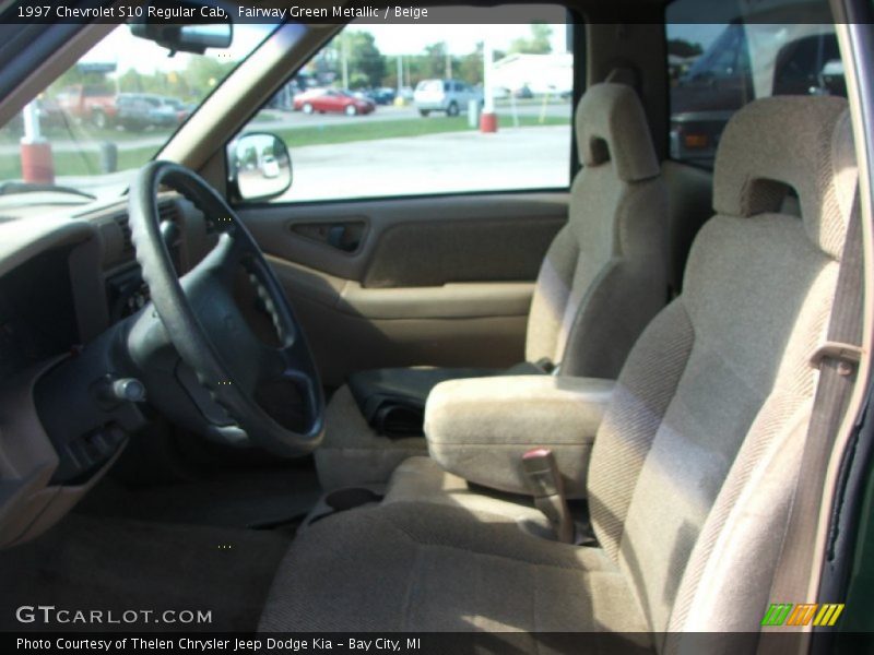 Fairway Green Metallic / Beige 1997 Chevrolet S10 Regular Cab