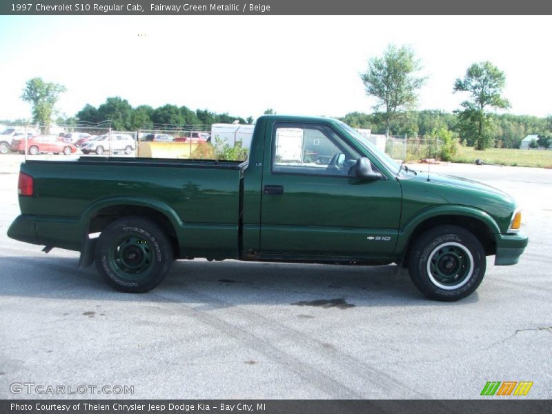 Fairway Green Metallic / Beige 1997 Chevrolet S10 Regular Cab