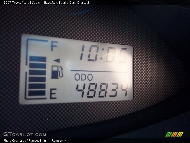 Black Sand Pearl / Dark Charcoal 2007 Toyota Yaris S Sedan