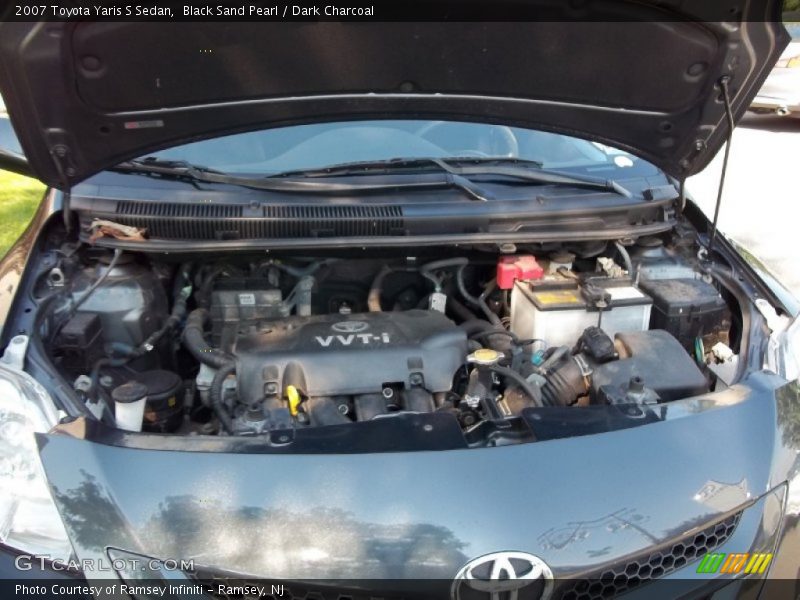 Black Sand Pearl / Dark Charcoal 2007 Toyota Yaris S Sedan