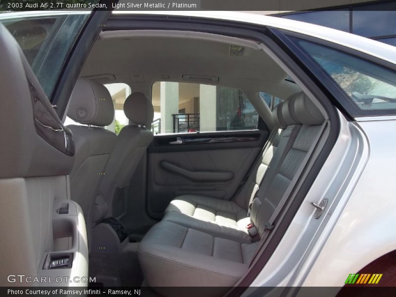Light Silver Metallic / Platinum 2003 Audi A6 2.7T quattro Sedan