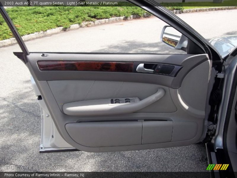 Light Silver Metallic / Platinum 2003 Audi A6 2.7T quattro Sedan