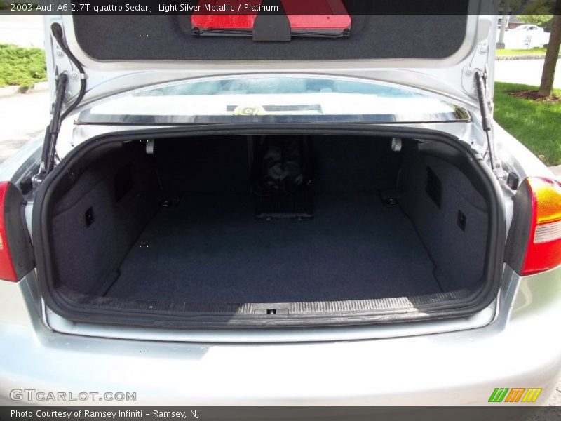 Light Silver Metallic / Platinum 2003 Audi A6 2.7T quattro Sedan