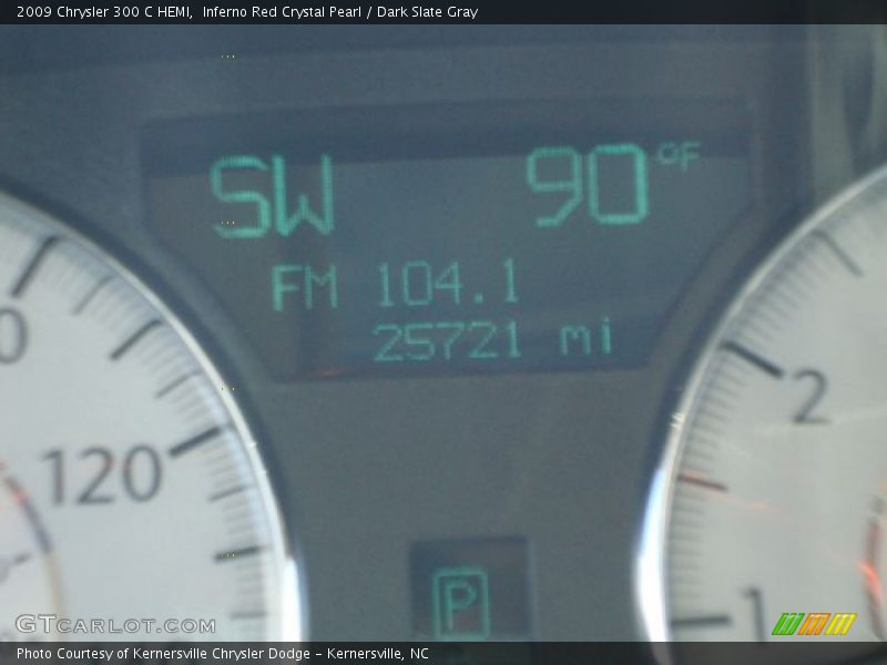 Inferno Red Crystal Pearl / Dark Slate Gray 2009 Chrysler 300 C HEMI