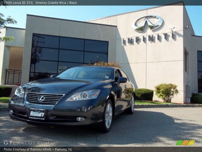 Smokey Granite Mica / Black 2009 Lexus ES 350