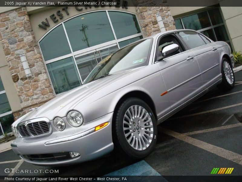 Platinum Silver Metallic / Charcoal 2005 Jaguar XJ Vanden Plas