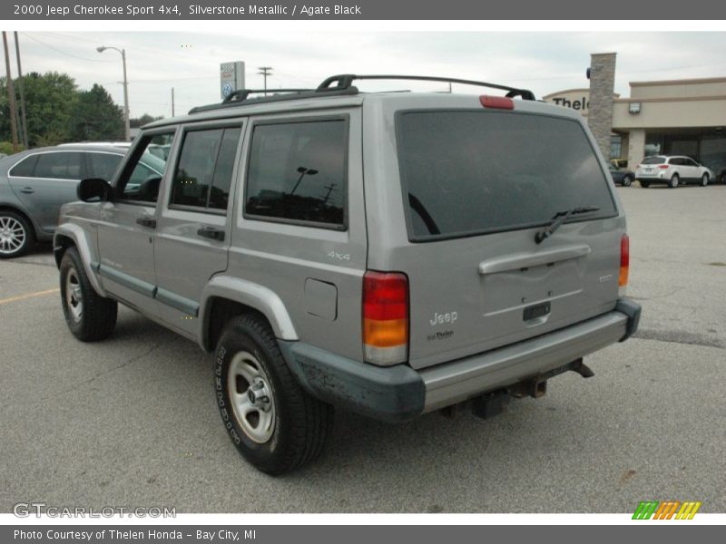 Silverstone Metallic / Agate Black 2000 Jeep Cherokee Sport 4x4